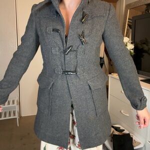 Banana Republic Charcoal Pea Coat